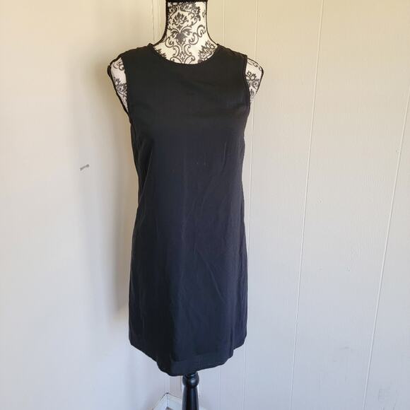 Theory Black Mini Shift Dress - Picture 1 of 4
